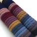 RN BEAUTY 100 PCS Cotton Hair Ties - High Elastic Seamless Hair Bands with Pattern Texture - 10 Mixed Colors Traceless Ponytail Holder - 2 inch Diameter - No Damage Hair Rings for Women - Buy Online on GoSupps.com