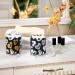 GAIREG Qtip Dispenser with White Hearts on Blue - Stylish Apothecary Jars for Bathroom & Toothbrush - 2 Pack - Buy Online on GoSupps.com