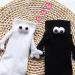 Couple Holding Hands Funny 3D Doll Socks - Mid-Tube Magnetic Suction Socks (Black) - Buy Online on GoSupps.com