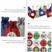 1 Set Christmas Bag DIY Advent Calendar Packing Bag Christmas Countdown Bags Candy Flax Bunting - Buy Online on GoSupps.com