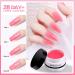 Morovan Builder Gel Nail Kit - Clear Pink Glitter Colors with Base Top Coat Set - Hard Gel Builder for Nail Extension - Starter Kit for Beginners - Buy Online on GoSupps.com