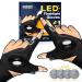 LED Flashlight Gloves Gifts for Men - Dad Gifts for Fathers Day Anniversary Birthday Gifts for Him Boyfriend Husband Papa, Cool Gadgets Mechanic Tool Car Guy Unique Stuff Fishing Hunting Camping Gift Black