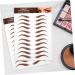 BIUDECO 5 Sheets Eyebrow Stickers Fake Eyebrows Eyebrow Sticker for Eyebrows Waterproof Eyebrow Waterproof - Buy Online on GoSupps.com