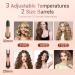 Automatic Hair Curler- 2 Barrel Rotating Curler with Adjustable Temperature | Quick Heat Up Curling Tongs for All Hair Types - Black (25mm+32mm) - Buy Online on GoSupps.com
