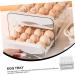 UKCOCO Plastic Drawers Egg Storage Box Egg Tray for Refrigerator Fridge Bins Refrigerator Egg Drawer Refrigerator Supplies White 21.5x22.5x14cm - Buy Online on GoSupps.com