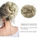 Women's Ash Blonde Messy Bun Hair Piece - 55g Hair Scrunchies for Stylish Buns - Buy Online on GoSupps.com