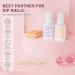 Aokitec Sparkling Series Dip Powder Nail Kit - Glitter Pink Silver & Gold with 2-in-1 Base & Top Coat - Perfect for DIY Nail Art & French Manicure - Buy Online on GoSupps.com