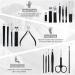 Keiby Citom Manicure Set 18pcs Professional Nail Clippers Kit Pedicure Care Tools-Stainless Steel Grooming Tools With Rose Gold PU Leather Case for Travel & Home (Pink) - Buy Online on GoSupps.com