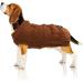Bella & Balu Dog sweater with braid knit pattern - XS brown |Sweater for dogs in cold warm and soft for high 100% cotton dog diapers XS brown