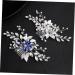 FRCOLOR Set of 3 Bridal Hair Jewellery Flower Hair Bridal Hair Clip Tiara Hair Pin Hair Accessories Made of Rhinestone Headpiece Made of Artificial Pearls European and American Accessories Comb - Buy Online on GoSupps.com