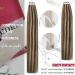 Moresoo Tape Extensions Real Hair 60 cm - #P4/27 Dark Brown & Caramel Blonde 20 Pieces 50g Thick Remy Hair Tapes - Buy Online on GoSupps.com