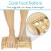 Vive Wooden Foot Massager - Dual Roller for Plantar Fasciitis & Stress Relief - Deep Tissue Shiatsu Therapy - Reflexology Chart Included - Acupressure for Feet & Leg Muscles - Buy Online on GoSupps.com