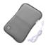 Milist gray USB-hot water sac plush hot water bag Warmer winter hand foot warmer fluffy charging hand back belly warm bag for the home office