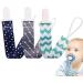 Teksome Schnullerleine | Fabric Pacifier Clips for Babies Toddlers & Kids | Soft Bite Ring | Secure Toy Clips - Buy Online on GoSupps.com