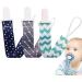3-Piece Baby Schnullerleine - Soft Fabric Pacifier Strap Holder for Newborns & Toddlers | Secure & Comfortable Baby Accessories - Buy Online on GoSupps.com