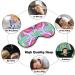 Shop Beautiful Abstract Colorful Tie Dye Sleep Mask for Women | Adjustable Eye Shades with Elastic Strap | Perfect for Travel & Relaxation - Buy Online on GoSupps.com