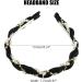 VOCOSTE Rhinestone Faux Pearl Wrap Fabric Headband Faux Faux Pearl Headband Women Hairband Black - Buy Online on GoSupps.com