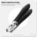 FERYES Thick Nail Clippers with Catcher - Precision Fingernail Cutter for Seniors - Black - Buy Online on GoSupps.com