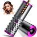 Automatic Curling Iron, Hair Curler Cordless w/ 6 Temps & Timer, Wireless Portable Curler, Rechargeable Rotating Curling Iron Wand, Self Hair Curling Iron for Lasting Shiny Curls Grey