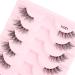 KANGQL Half Lashes False Eyelashes Natural Half Lashes Short Wispy Clear Band Lashes Pack Cat Eye 3D Faux Mink Lashes Fake Eyelashes 10Pair - Buy Online on GoSupps.com