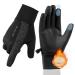 GXCROR Gloves Men's women Fleece Running gloves Sport touchscreen gloves Winter gloves Suitable to walk cycle hike skiing L.