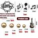 24PCS Guitar Cake Toppers - Music Note Birthday Decorations for Musician Party - Buy Online on GoSupps.com