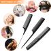 Sularpek 3 Piece Fine Tooth Carbon Fibre Tail Comb Set - Hairdressing & Styling Comb for Women and Men - Anti Static & Heat Resistant - Teasing Hair Comb - Buy Online on GoSupps.com