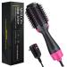 Hot Air Brush 4 IN 1 Hair Dryer Brush One Step Hair Dryer & Styler & Volumizer & Hair Curler Negative Ions Comb Straightener Salon/Curly Reduce Frizz/Static