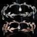 Stunning Rhinestone Leaf Wedding Tiara | Crystal Headdress & Headband for Bridal Prom & Birthday Celebrations - Buy Online on GoSupps.com