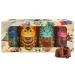 Monty Bojangles truffle kit boxes with cocoa (4x mini cans filled with luxurious chocolate truffles) - 4 delicious flavors - choccy scoffy flutter scotch cocoa nibs night coconut crush