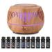 500ml aroma diffuser for essential oils contains 10 essential oils 36dB of noiseless fragrance oil diffuse with 7 colored bpa-free 4 timers automatic switch-off yellow-10