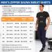 Bingrong Sauna Shirt for Men - Sweat Loss Vest & Body Shaper | Neoprene Fitness Corset | Black Sauna Suckers Top - Buy Online on GoSupps.com