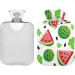 Buy Naanle Watermelon Hot Water Bottle - 1L Transparent Design for Pain Relief Warmth & Cold Therapy - Perfect Bed & Foot Warmer for Summer - Buy Online on GoSupps.com
