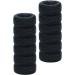 12 Pack Terry Cotton Stretchy Fuzzy Hair Ties - Black Elastic Ponytail Holders for Women & Girls - Buy Online on GoSupps.com