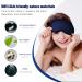 Silk Sleep Mask with Adjustable Strap - Satin Blackout Eye Mask for Men & Women - Blue - Buy Online on GoSupps.com