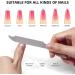 Stainless Steel Metal Nail File - Double Side Fingernail Toenail Files - Pedicure Tool for Salon and Home Manicure - 10 Count - Buy Online on GoSupps.com