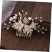 Housoutil Bridal Hair Comb Wedding Hair Comb Twist Beads Crystal Bride - Buy Online on GoSupps.com