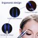 Fuyamp 2Pcs LED Lighted Tweezers Set - Stainless Steel Precision Tools for Hair Removal, Eyebrows, and Eyelashes - Perfect for Men and Women (Black+Blue) - Buy Online on GoSupps.com