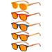Eyekepper 5 Pack Bamboo Wood Design Temples Blue Light Blocking Readers Orange Tinted Lenses Computer Reading Glasses Orange Tinted +1.50 +1.50 Blue Light Blocking-b98-5 Pairs