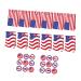 ifundom 12pcs Independence Day Paper Bag Independence Day Candy Bags Treat Bag Candy Packaging Bags Seal Gift Pouches 4th of July Candy Bags Gift Tag Sticker Memorial Shopping Bag Wedding