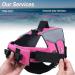 Vivaglory Pink Dogs Rescue Vest with Front-Wheel Drive Reflective Caps & Extra Upholstery for Swimming & Boating - XXS (28-35cm Chest) - Buy Online on GoSupps.com