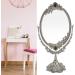 DADEA Vintage Makeup Mirror Vintage Vanity Mirror Double Sided Mirror Desktop Makeup Mirror Europeanstyle Metal Retro Doublesided Mirror for Home Bathroom Bedroom Dressing(Large) - Buy Online on GoSupps.com