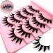 Buy 5 Pairs of 15mm Manga Lashes - Natural Look Anime Fake Eyelashes | Spiky & Wispy Faux Mink Cosplay Lashes - Buy Online on GoSupps.com
