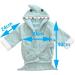Lexikind Hooded Towel Baby - Soft Shark Blue Terry Bathrobe & Hooded Bath Towel for Infants | Ideal International Shipping - Buy Online on GoSupps.com