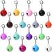 Molain 16 Pcs Cat Dog Collar Bells Jingle Bell for Cat Collar Dog Collar Charms Colourful Pet Small Bells with Clasps Pet Collar Accessories Festival Party DIY Crafts Decoration - Buy Online on GoSupps.com