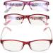 BEZAX 2pcs professional reading glasses Comfortable magnifying glasses portable presbyopia glasses