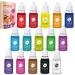 Food Colouring Liquid 6 ml - 15 Colours Food Colour - Food Colouring for Cakes Baking Icing Fondant Cookies - Tasteless Food Dye Concentrated Liquid Cake Food for Slime Soap Making Crafts - Buy Online on GoSupps.com