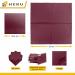 HEKU 100 Monochrome Napkins - 3-Layer 33x33cm | Highly Absorbent & Stylish Bordeaux | Uniform Quality for Events & Gastronomy | Practical 5-Pack - Buy Online on GoSupps.com