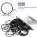 COEETR Hair Ties - 200 Pack Metal-Free Elastic Ponytail Holders for Women & Girls - Perfect for All Hairstyles - Black - Buy Online on GoSupps.com