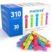 Metene Twist Top Lancets for Lancing Devices, 310 Count, 30 Gauge Sterile Lancets for Blood Sugar Test, Diabetic Lancets, Multicolored 310 Count (Pack of 1)